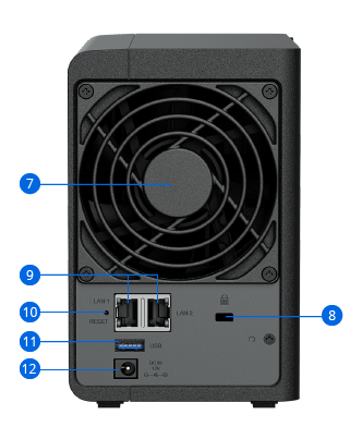 product DS224plus back view photo