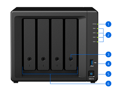 product DS418 front view photo