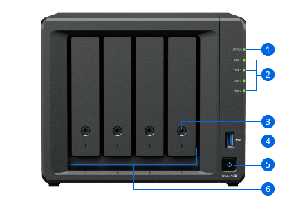 DiskStation® DS425+ | 群晖科技Synology Inc.