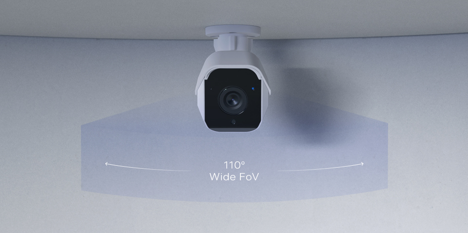 5 MP 和 110° 宽可视区域